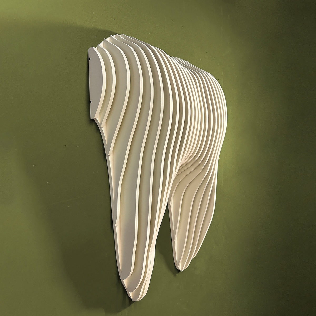 3D Parametric Tooth Shape Wall Decor  Wall Paneling.
